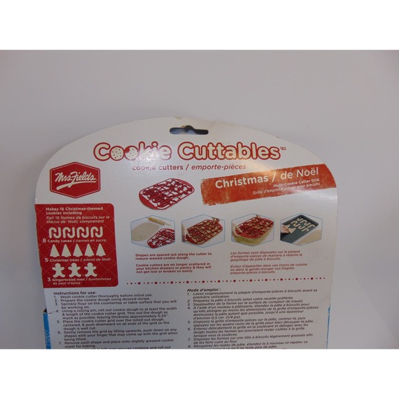 Christmas Cookie Cutters Cuttables Mrs. Fields Candy Cane Tree & Gingerbread 16 - Picture 4 of 6